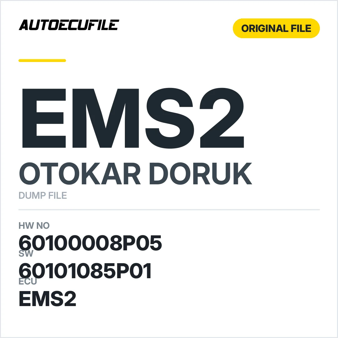 OTOKAR DORUK EMS2 60100008 60101085P01 DUMP