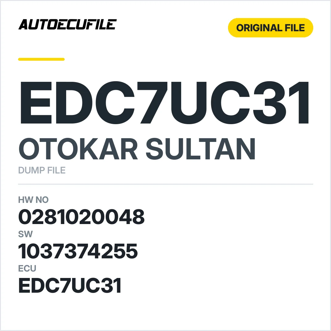 OTOKAR EDC7UC31 0281020048 1037374255 DUMP