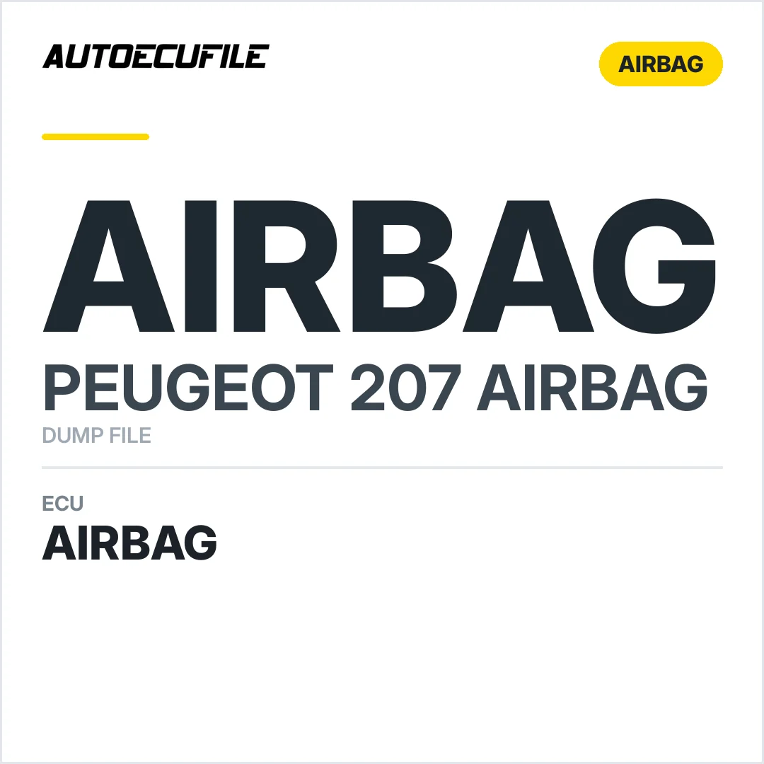 PEUGEOT 207 AIRBAG 0285010702  DUMP