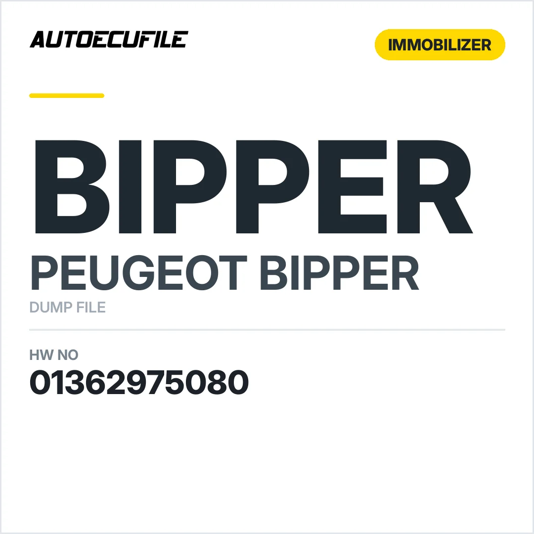 PEUGEOT BIPPER BODY COMPUTER 01362975080 DUMP