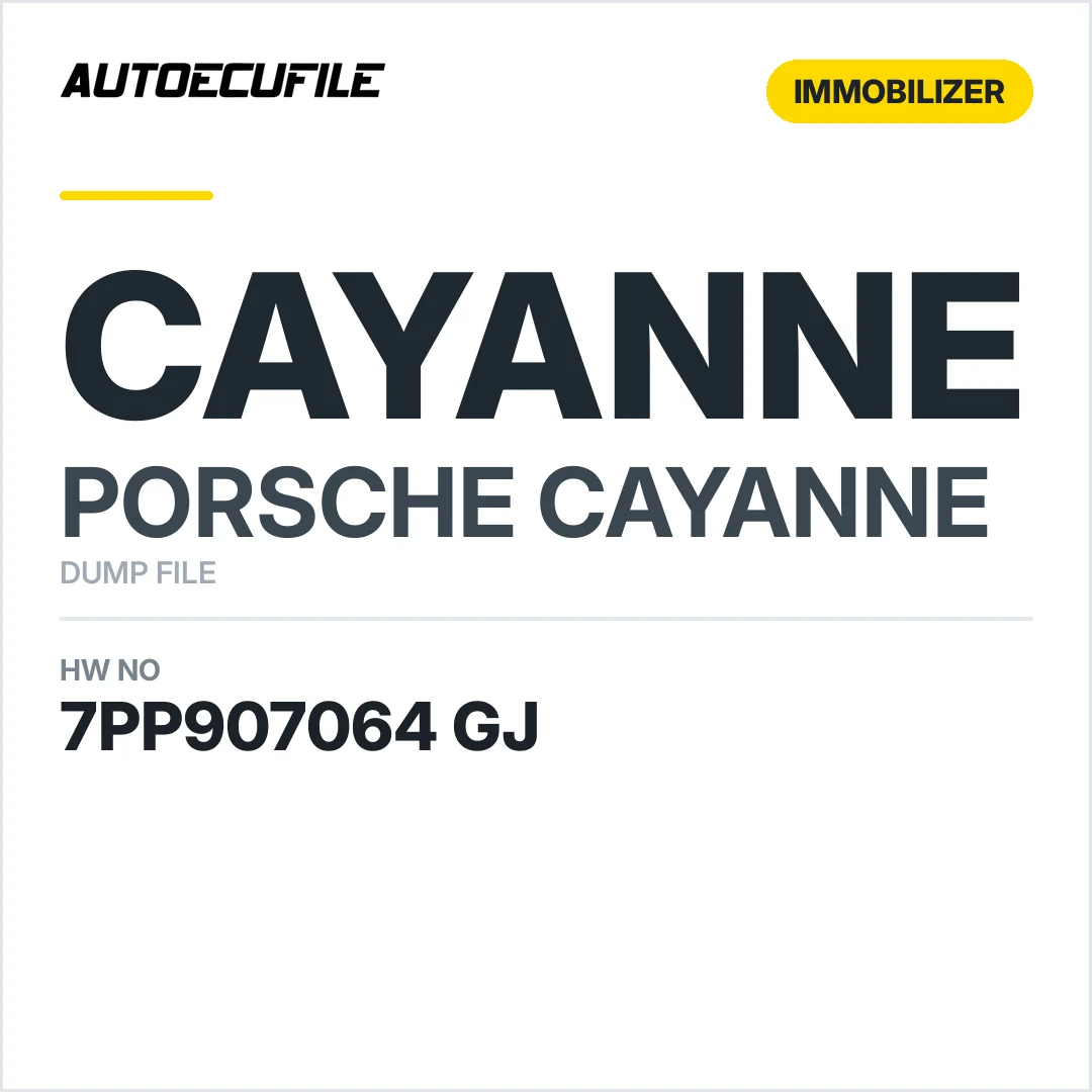 PORSCHE CAYANNE FRONT BCM  7PP907064 GJ DUMP