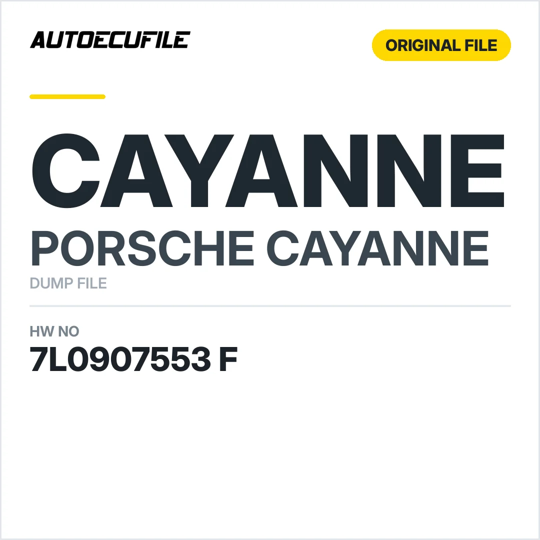 PORSCHE CAYANNE SUSPENSION CONTROL MODULE  7L0907553 F DUMP