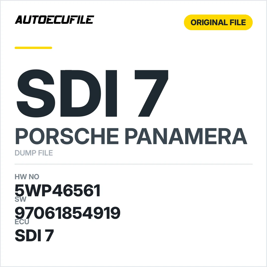 PORSCHE PANAMERA  SDI 7 5WP46561 W0400A6000000 97061854919 DUMP