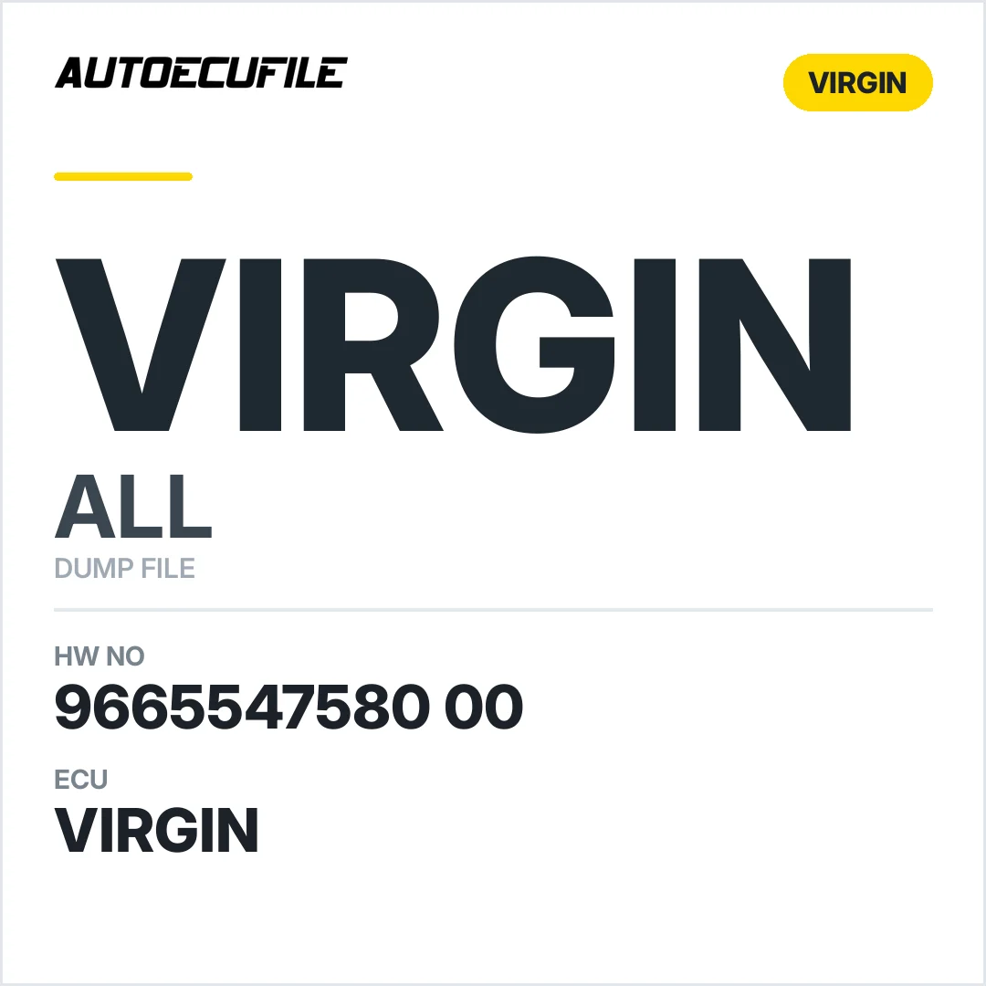 PSA BSI 9665547580 00 Q04-00 VIRGIN DUMP