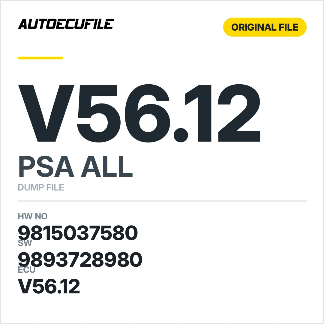 PSA V56.12 9815037580 9893728980 DUMP