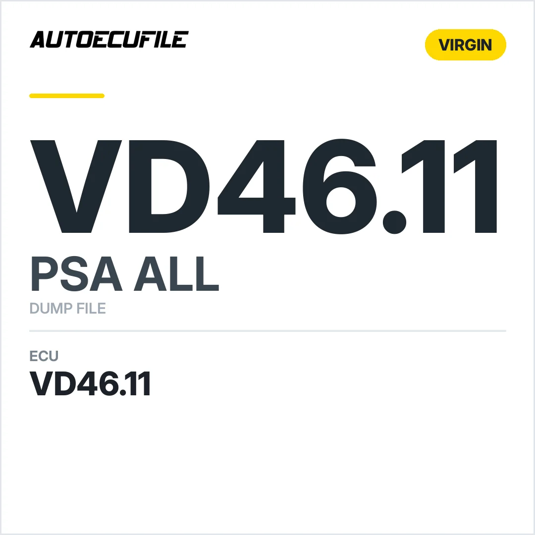 PSA VALEO VD46.11 VIRGIN DUMP