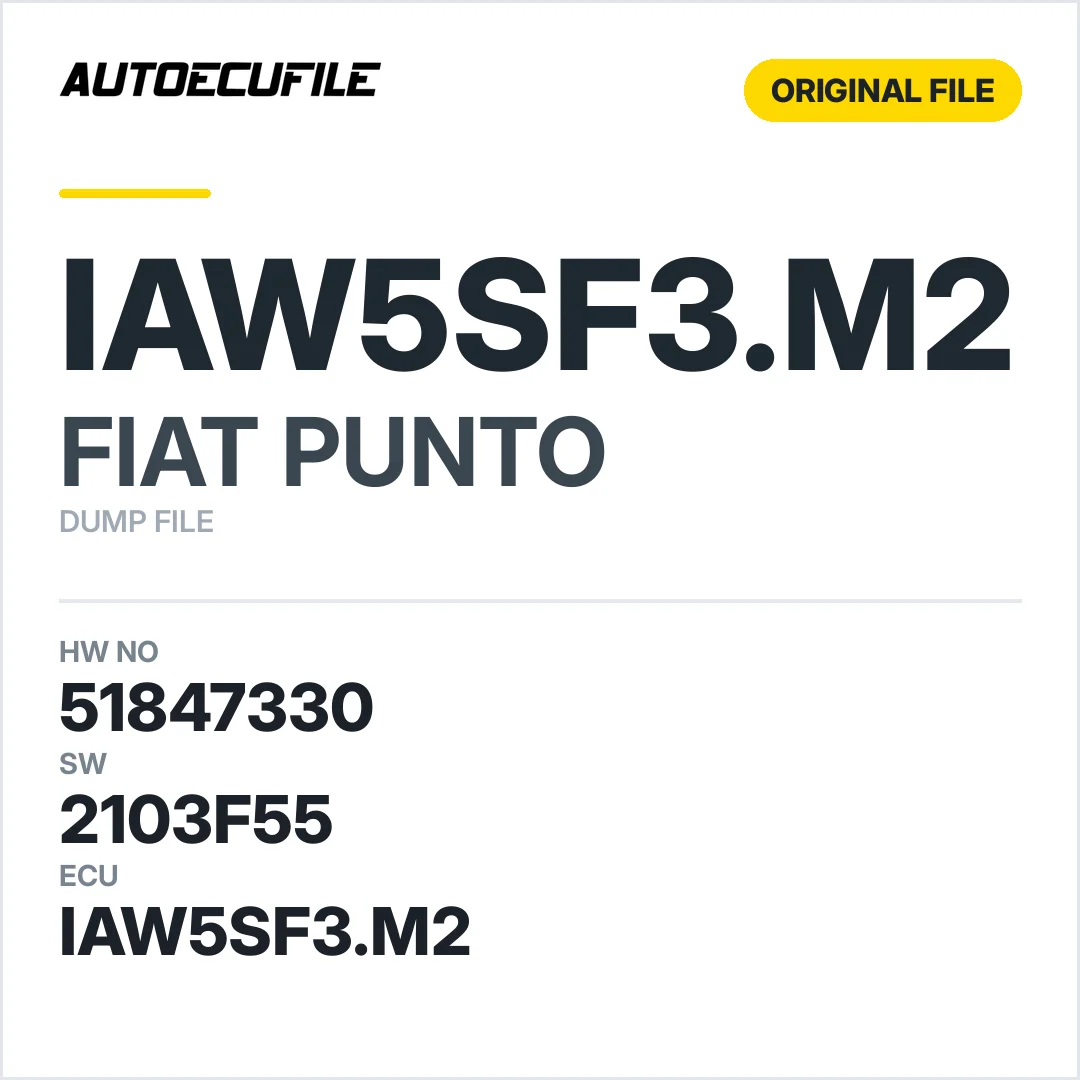 PUNTO IAW5FS3.M2 51847330 2103F55 DUMP