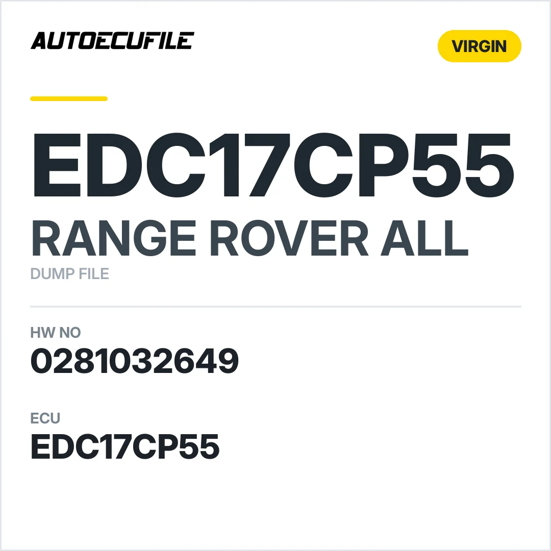 RANGE ROVER EDC17CP55 0281032649 VIRGIN DUMP