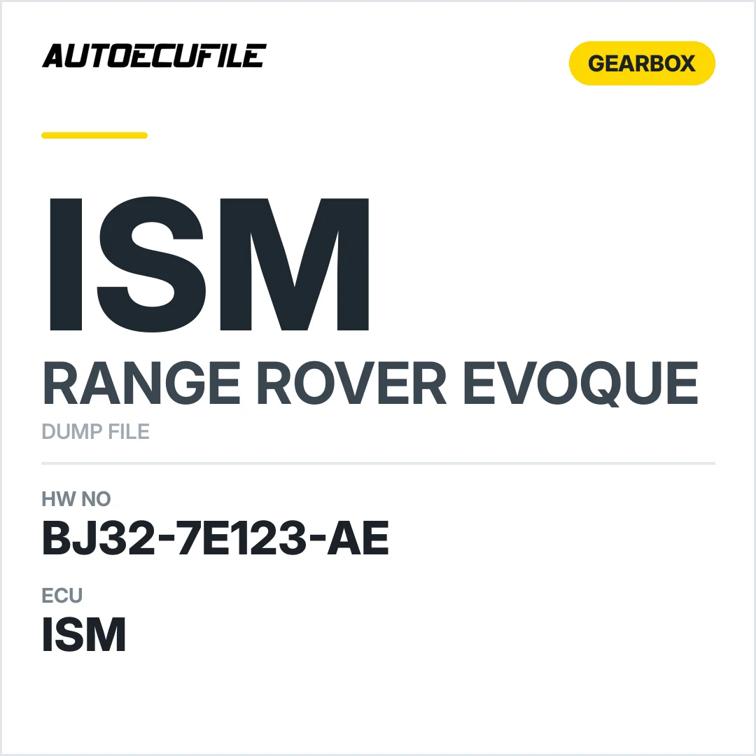 RANGE ROVER EVOQUE ISM BJ32-7E123-AE A2C53414587 BJ32-14F572-AA DUMP