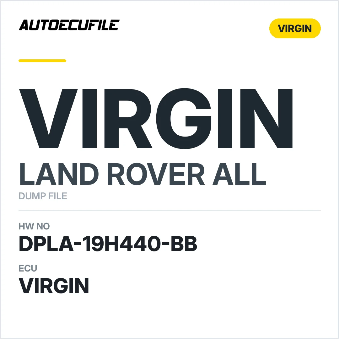 RANGE ROVER RFA-KVM DPLA-19H440-BB VIRGIN DUMP