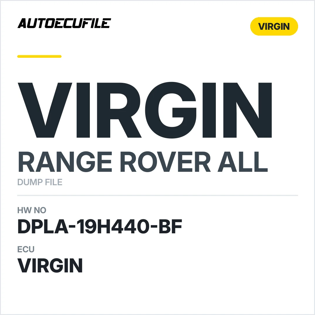 RANGE ROVER RFA-KVM DPLA-19H440-BF VIRGIN DUMP