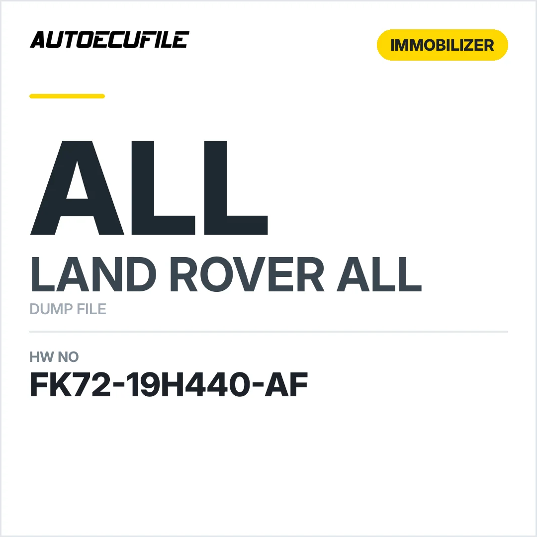 RANGE ROVER RFA KVM FK72-19H440-AF  DUMP