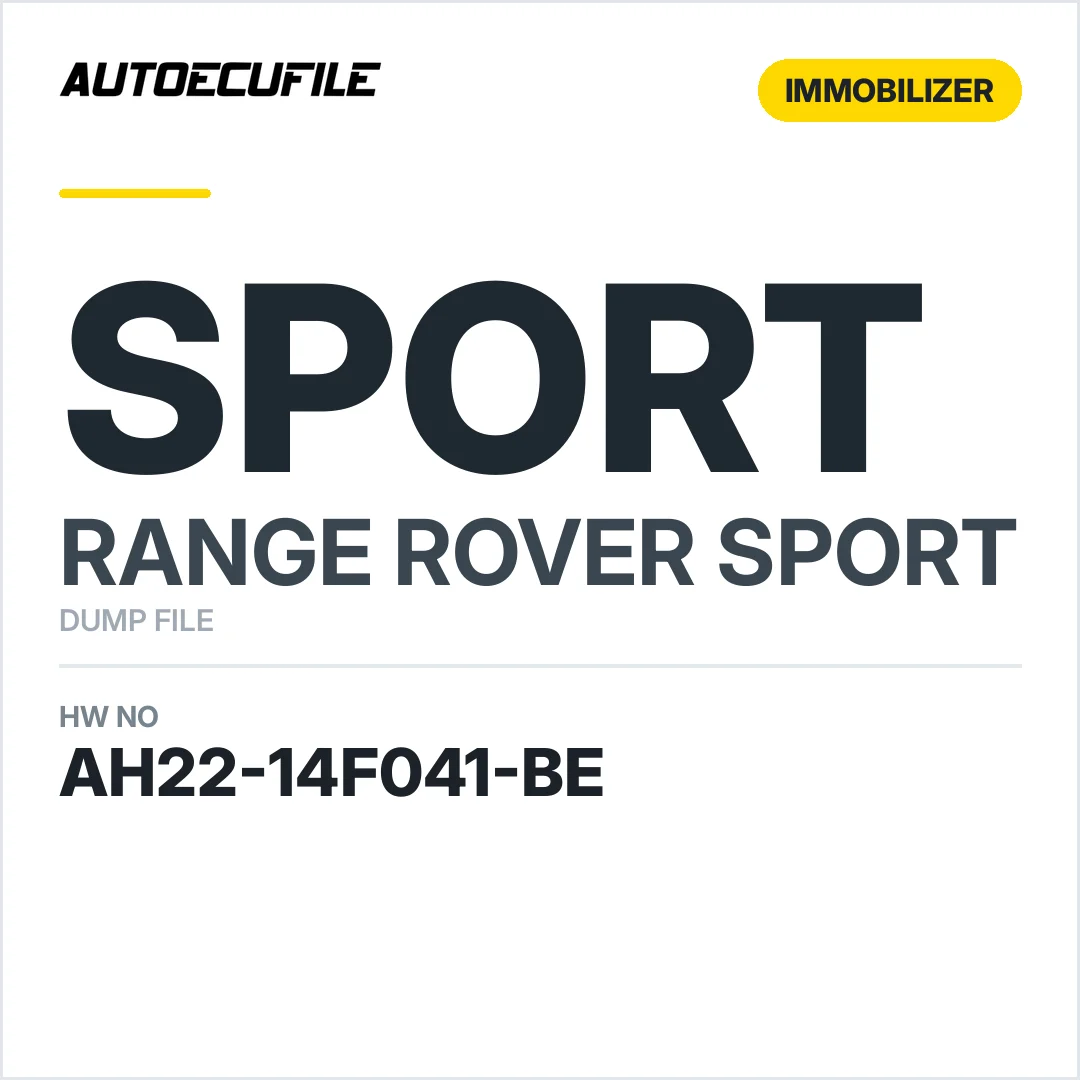 RANGE ROVER SPORT BCM AH22-14F041-BE DUMP