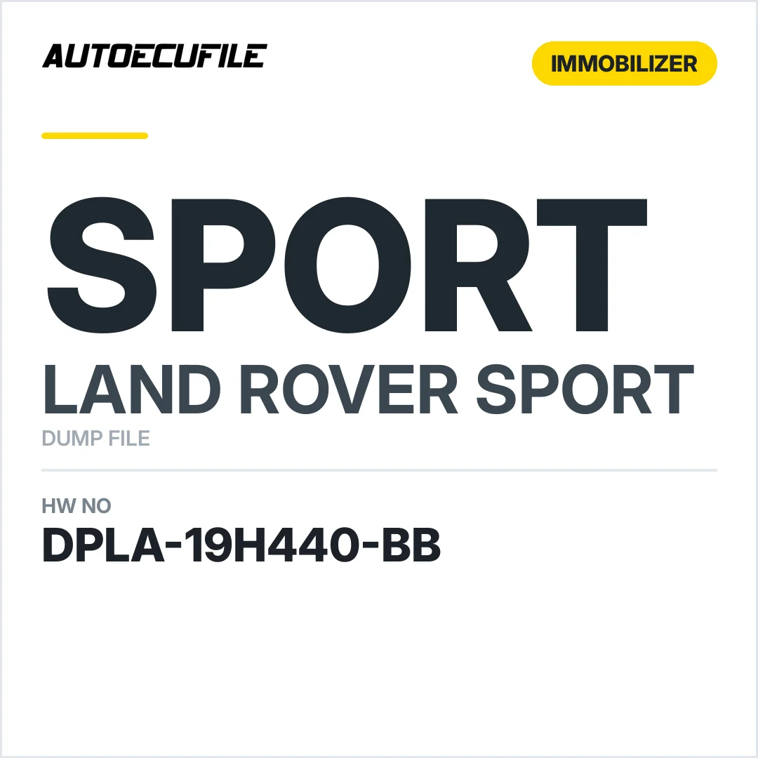 RANGE ROVER SPORT RFA DPLA-19H440-BB DUMP