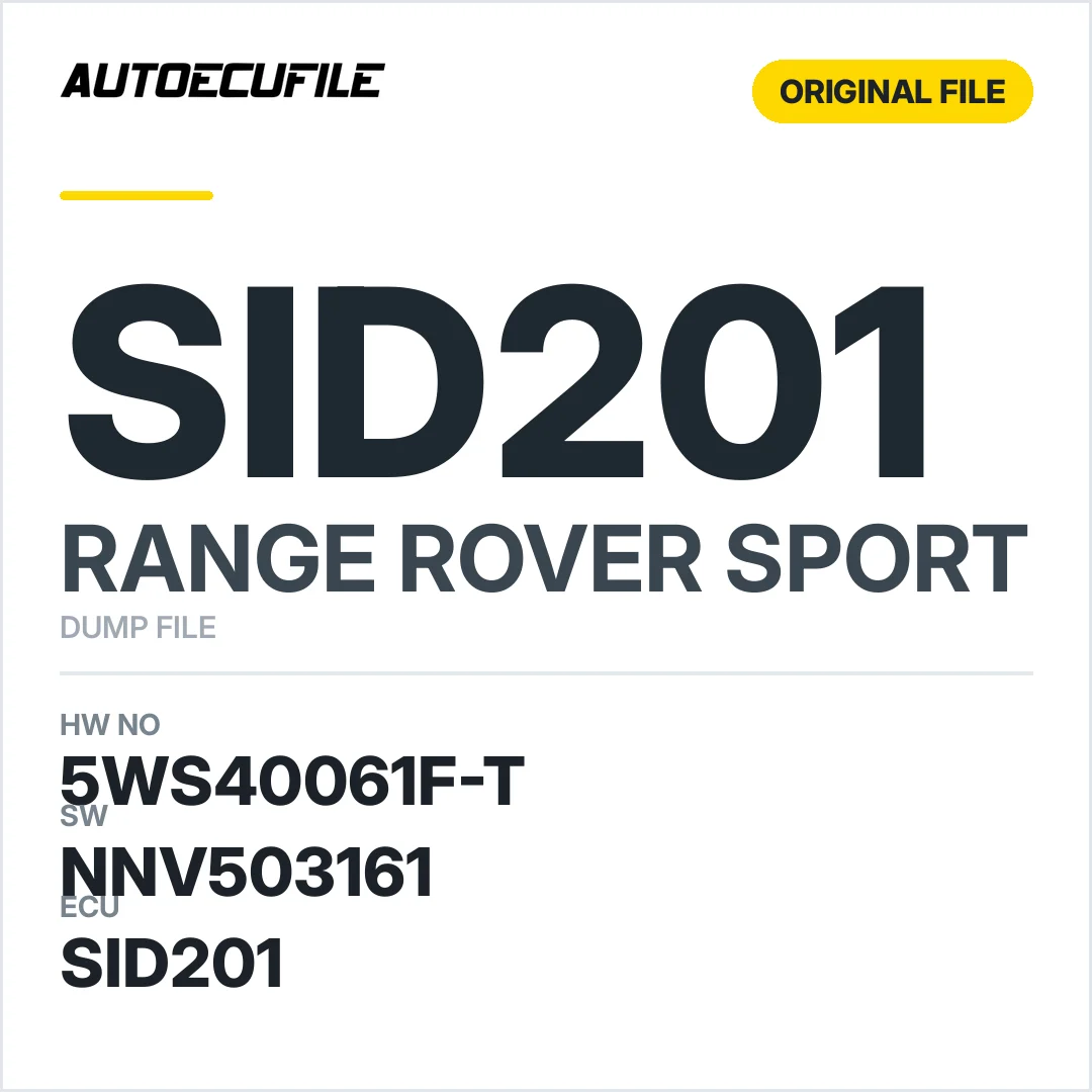 RANGE ROVER SPORT SID201 5WS40061F-T  NNV503161 DUMP