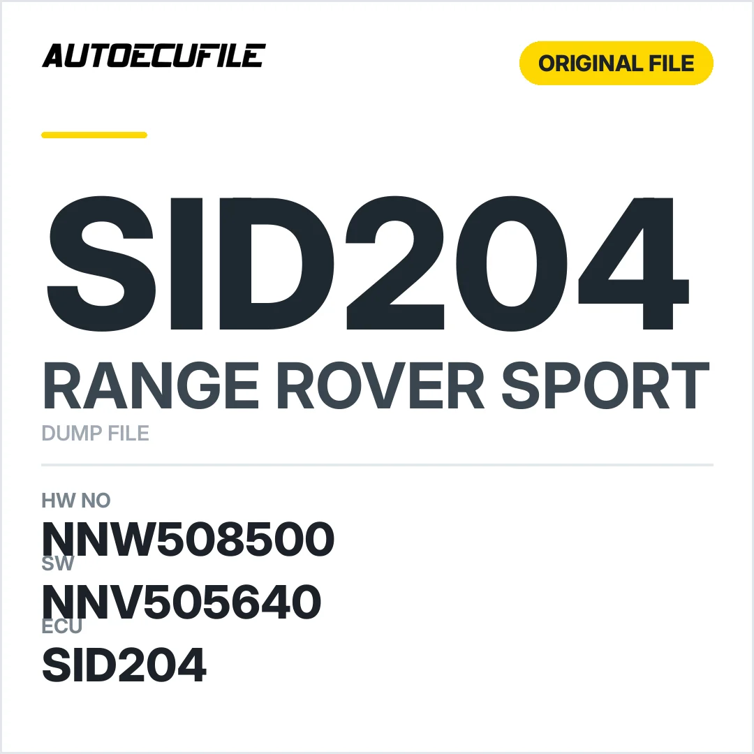 RANGE ROVER  SPORT SID204 NNW508500 NNV505640 DUMP