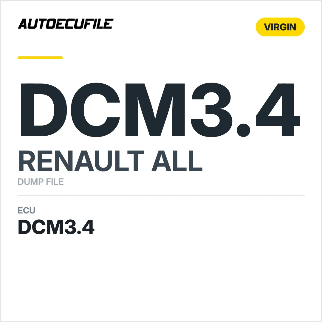 RENAULT DELPHI DCM3.4 VIRGIN DUMP