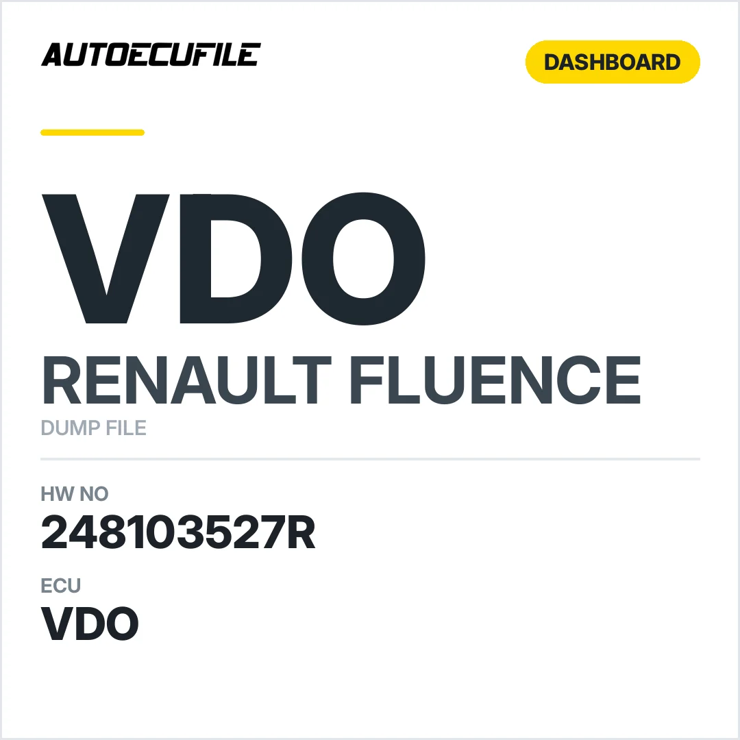 RENAULT FLUENCE DASHBOARD  248103527R A2C94501500 DUMP