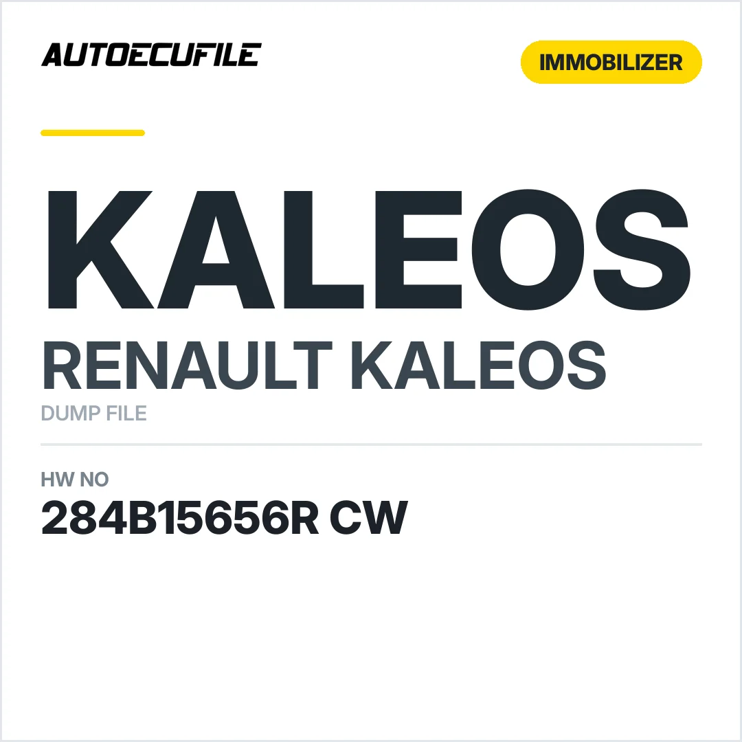 RENAULT KALEOS BCM 284B15656R CW S122736039B0 DUMP