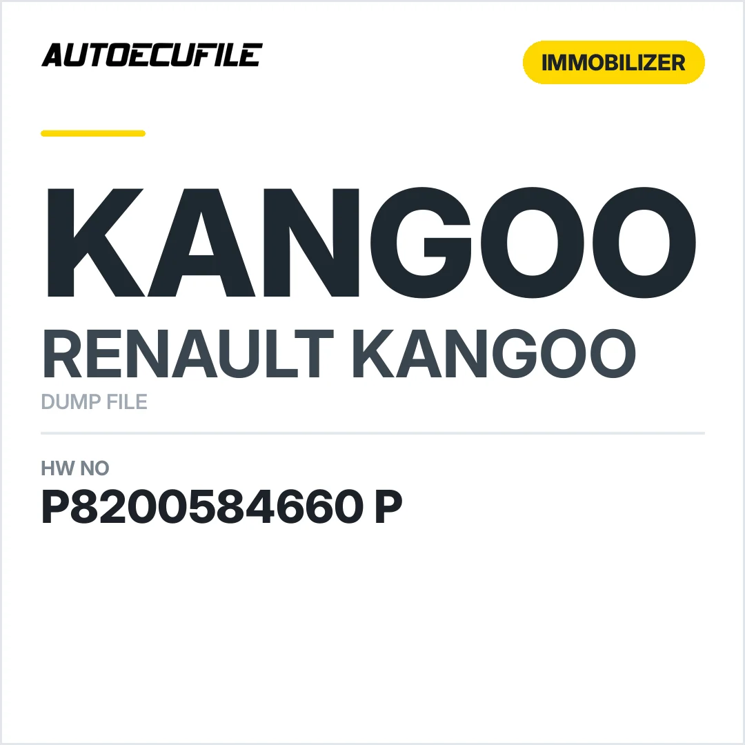 RENAULT KANGOO UCH P8200584660 P DUMP