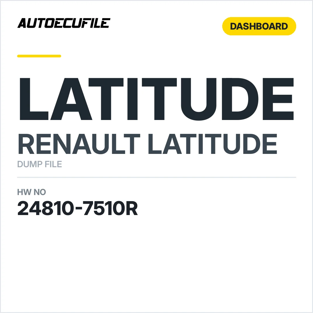 RENAULT LATITUDE DASHBOARD 24810-7510R DUMP