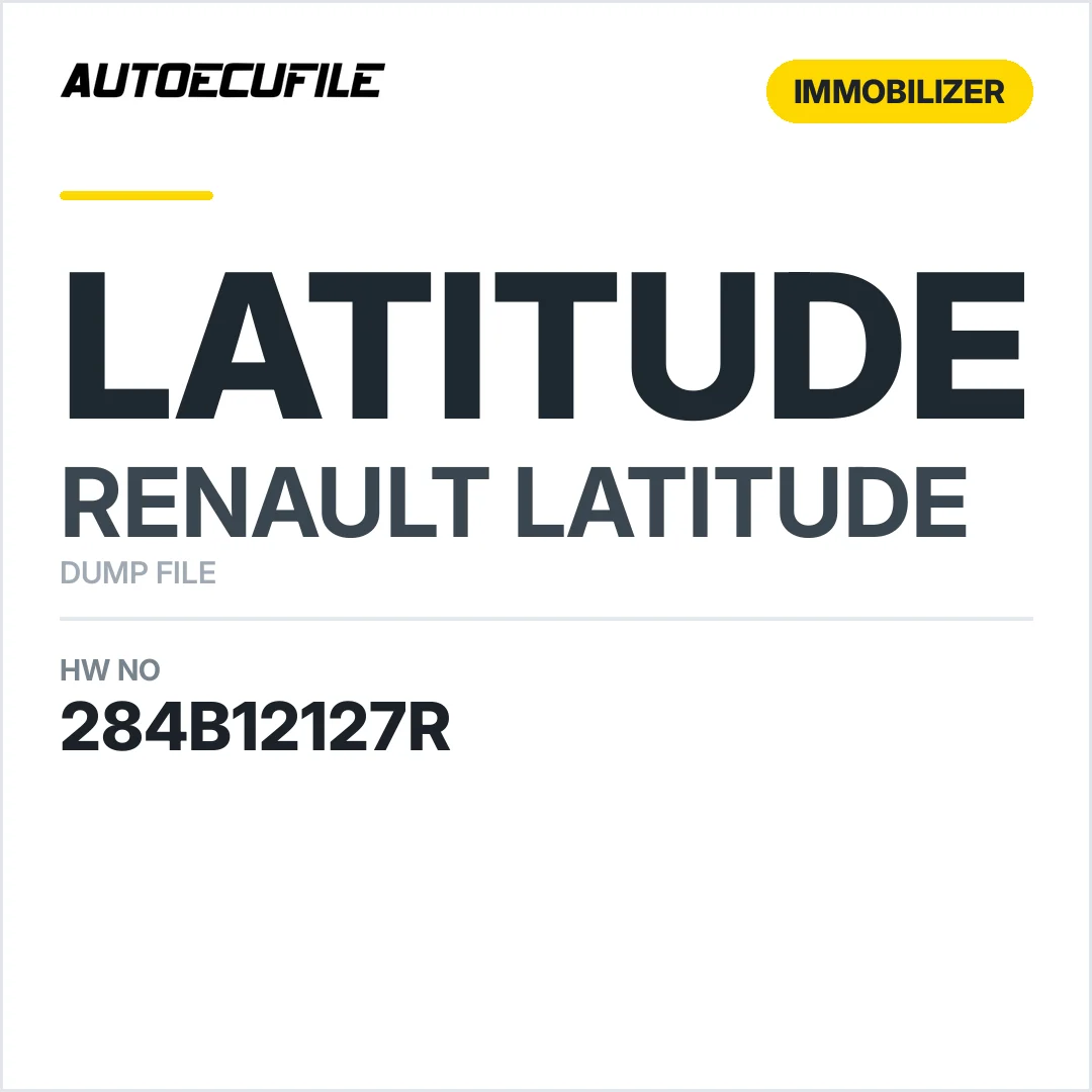 RENAULT LATITUDE UCH 284B12127R 5WY8638D DUMP