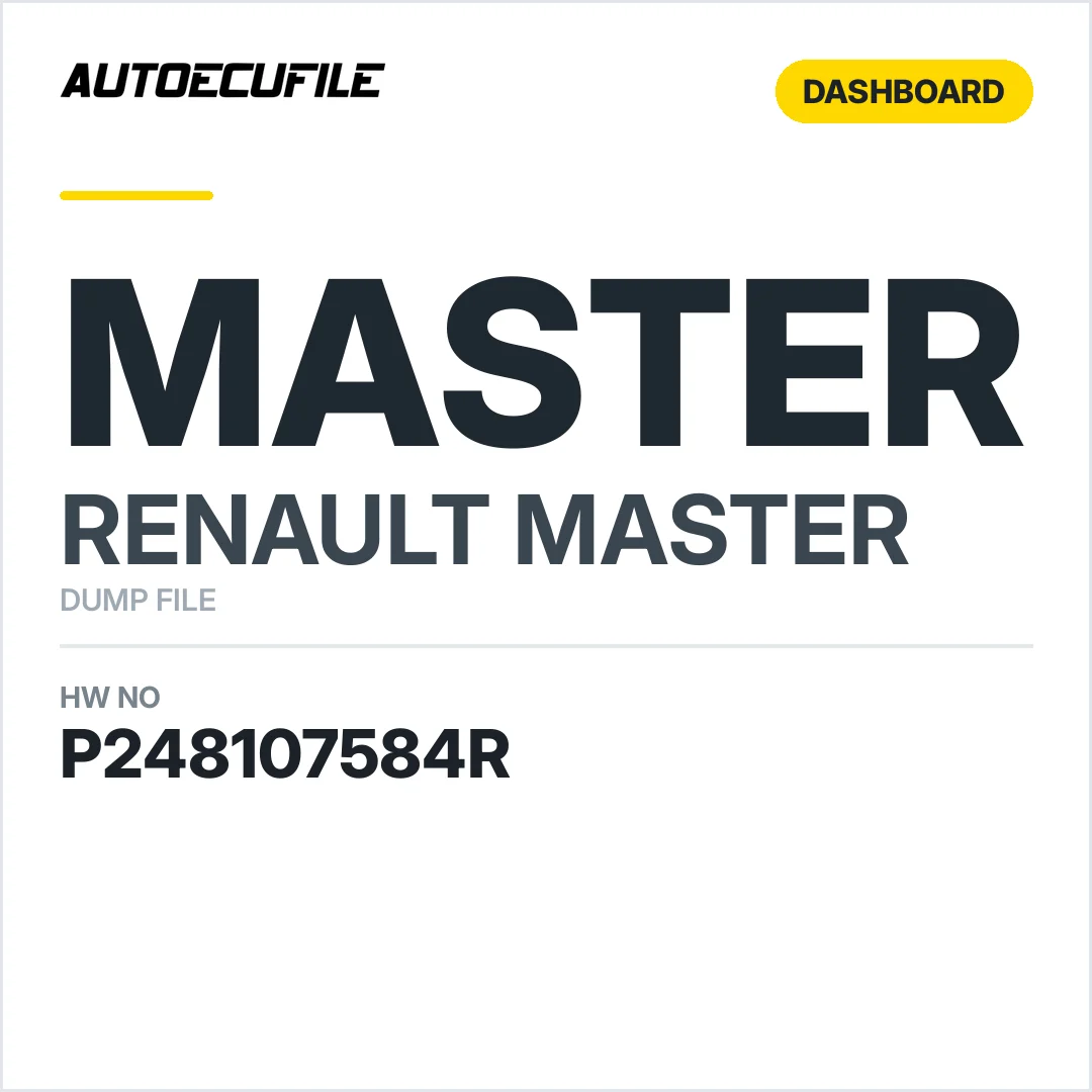 RENAULT MASTER DASHBOARD P248107584R DUMP