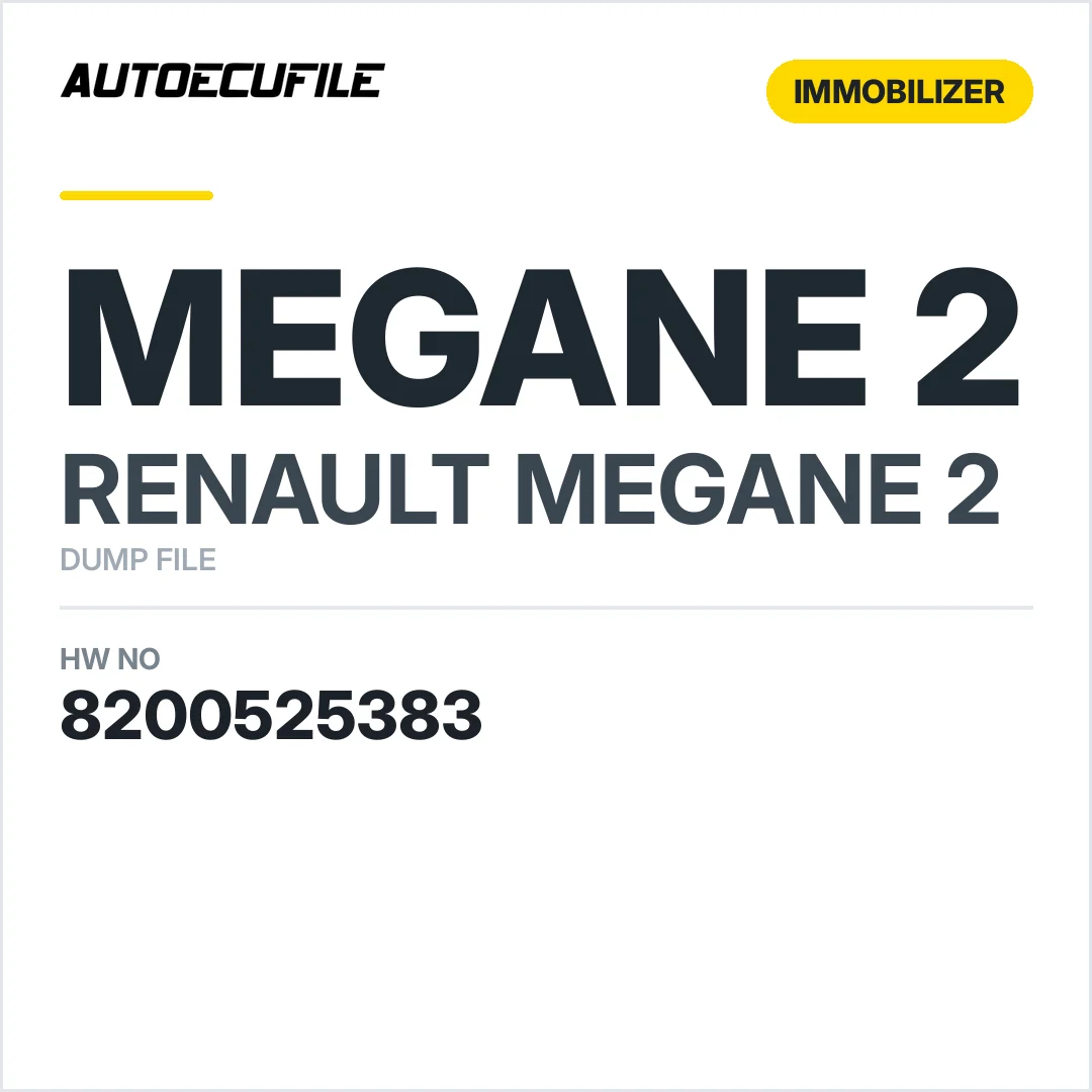 RENAULT MEGANE 2 UCH 8200525383 S118400140 D DUMP
