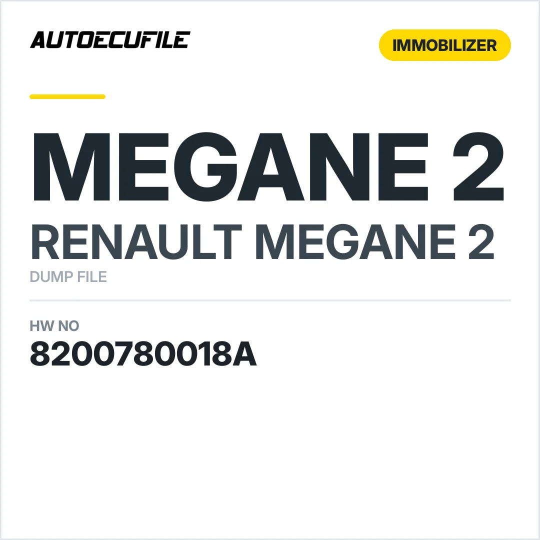 RENAULT MEGANE 2 UCH 8200780018A U118400150 K DUMP