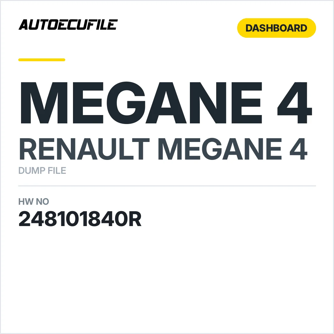 RENAULT MEGANE 4 DASHBOARD 248101840R DUMP