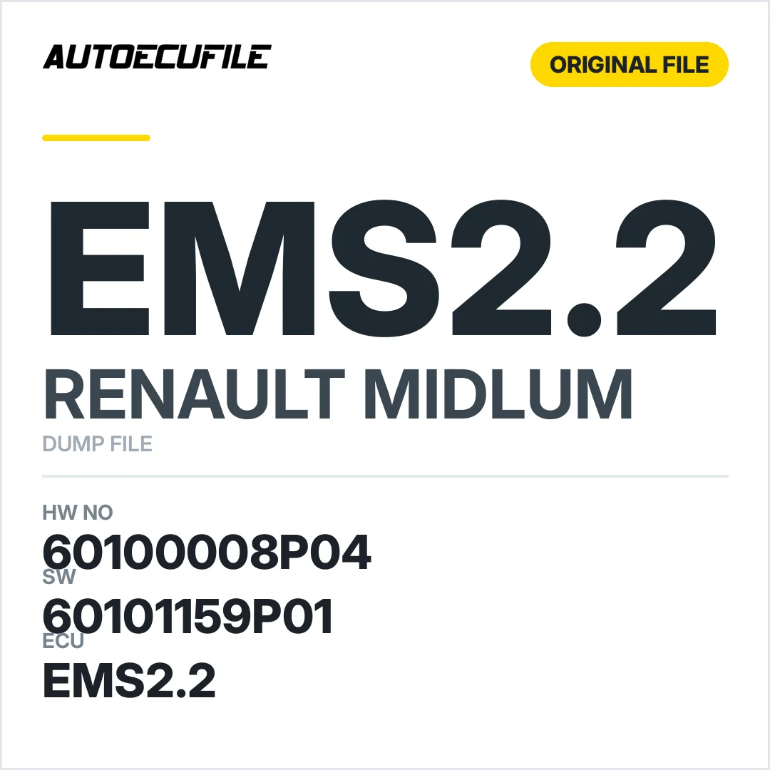 RENAULT MIDLUM EMS2.2 60100008P04 60101159P01 DUMP
