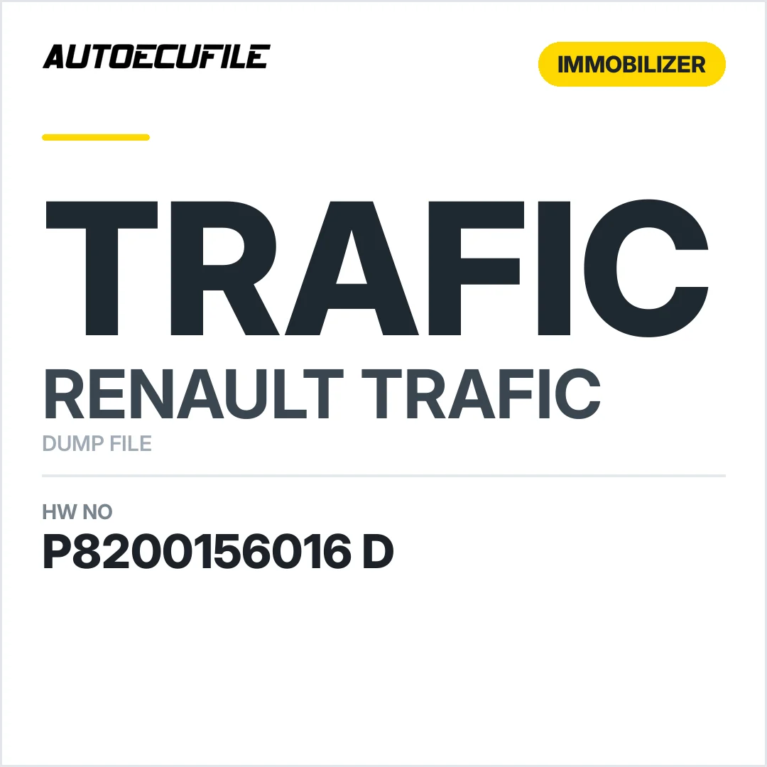 RENAULT TRAFIC UCH P8200156016 D DUMP