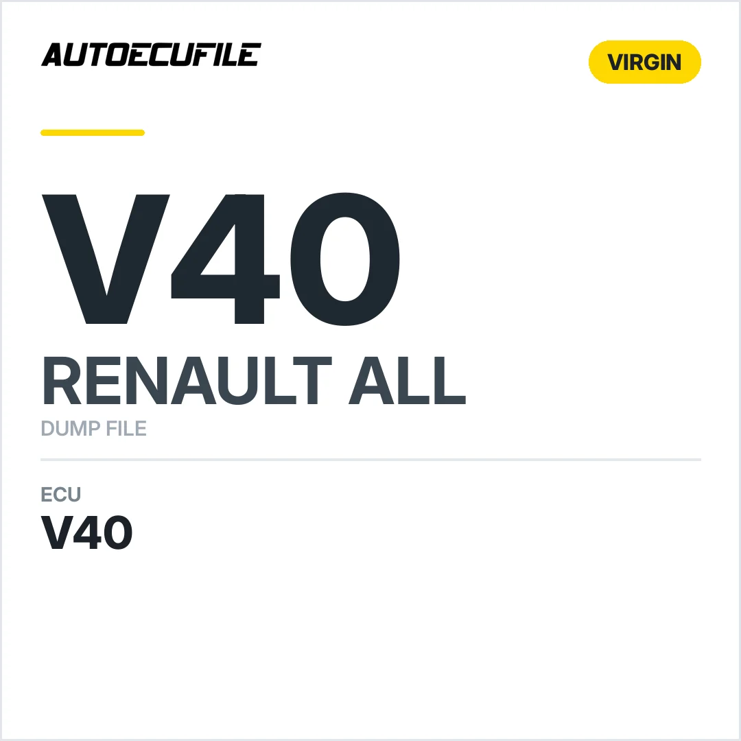 RENAULT VALEO V40 VIRGIN DUMP