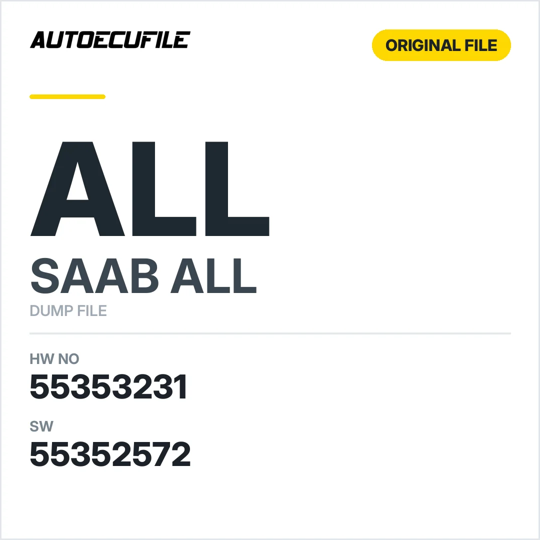 SAAB 8 TRONIC 55353231 55352573 DUMP