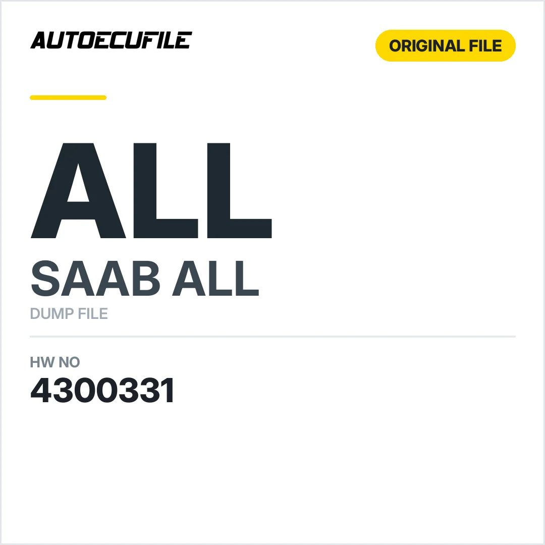 SAAB ECU AFM5 5A06  4300331 DUMP