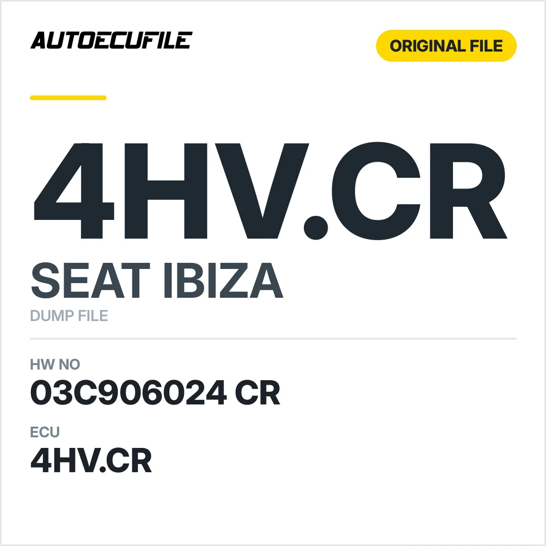SEAT IBIZA 4HV.CR 03C906024 CR DUMP