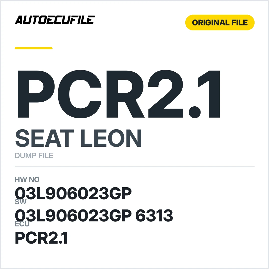 SEAT LEON PCR2.1 03L906023GP 6313 DUMP