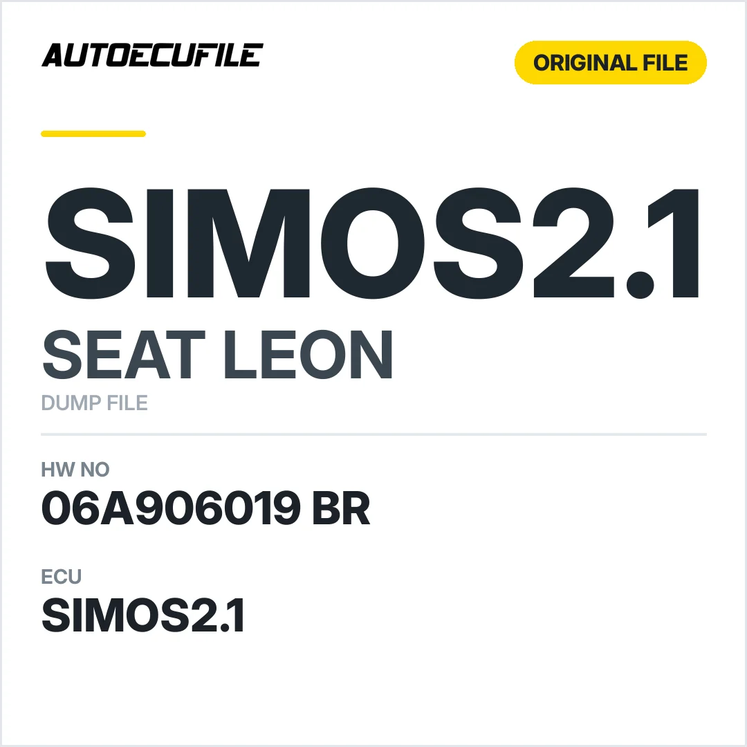 SEAT LEON SIMOS 2.1 06A906019 BR 5WP4457 DUMP