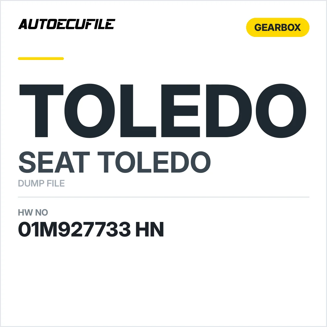 SEAT TOLEDO GEARBOX 01M927733 HN DUMP