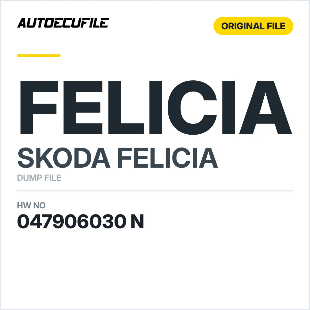 SKODA FELICIA PICKUP 047906030 N DUMP