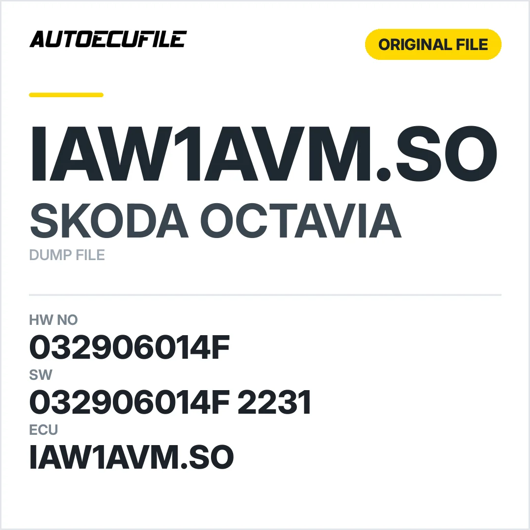 OCTAVIA IAW1AVM.SO 032906014F 032906014F  2231 DUMP