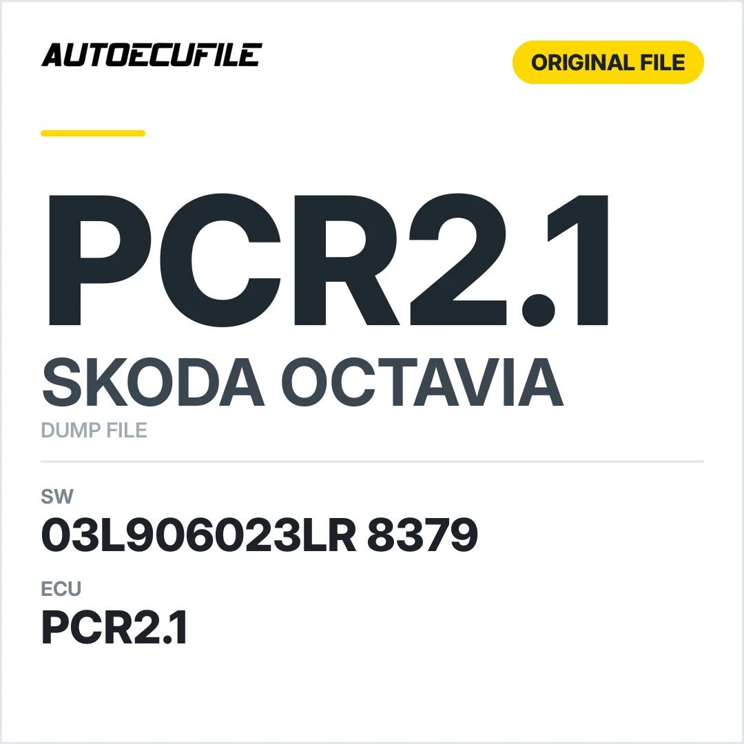 SKODA OCTAVIA PCR2.1 03L906023LR 8379 DUMP