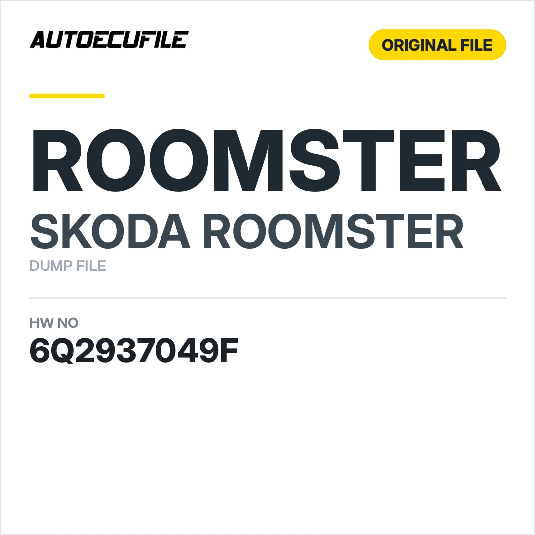 SKODA ROOMSTER BCM 6Q2 937 049F DUMP
