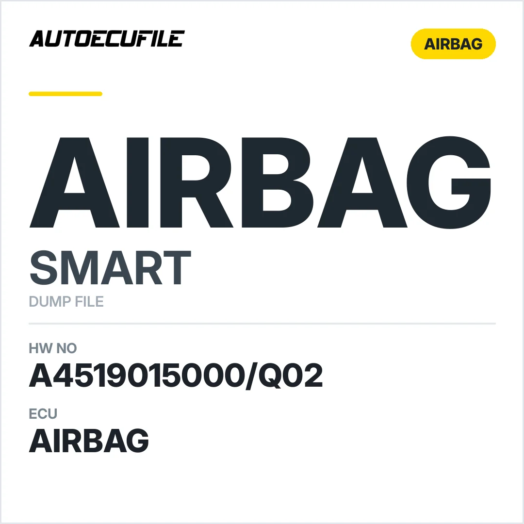 SMART AIRBAG A4519015000 Q02 391248 DUMP