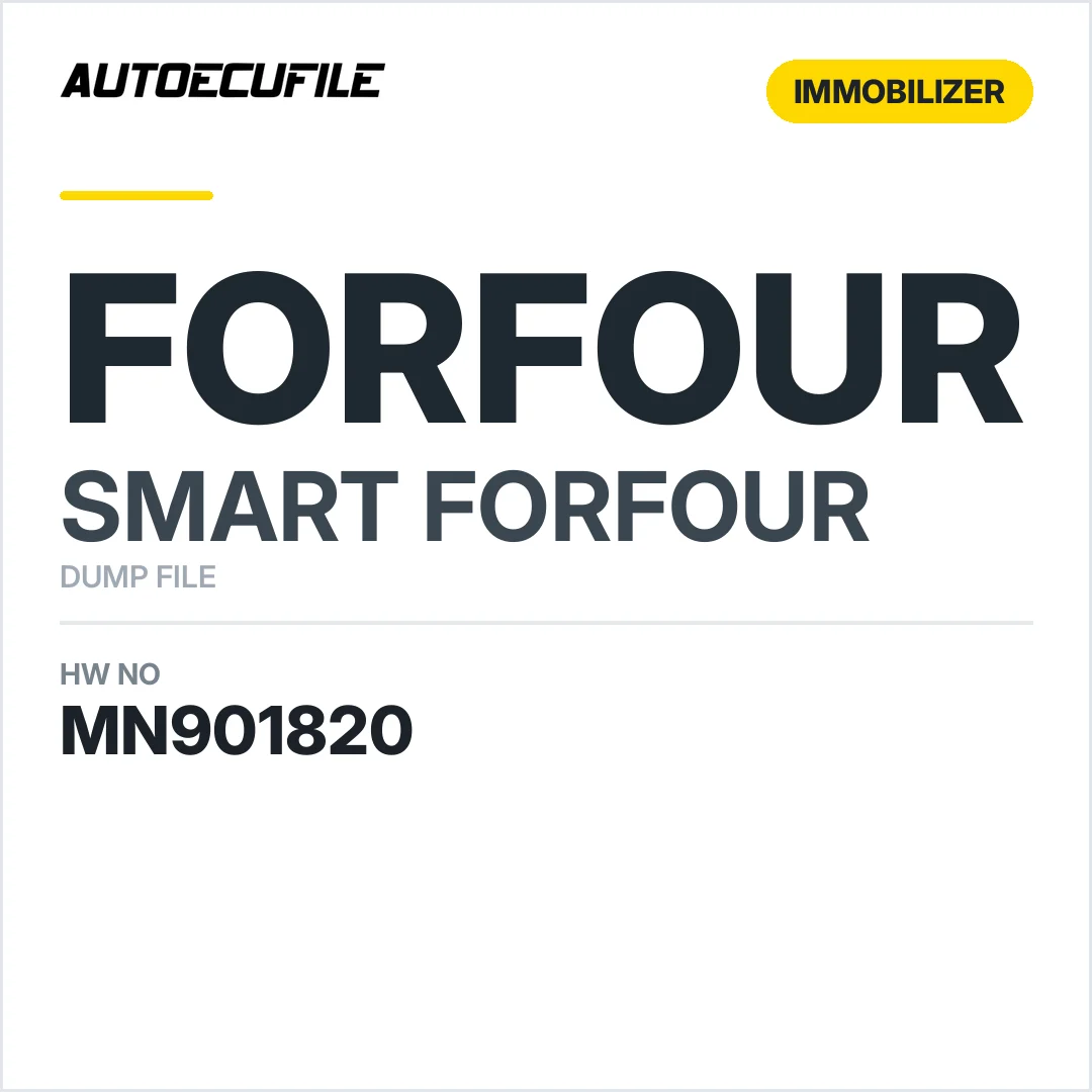 SMART FORFOUR 454 SAM MN901820 4548202426 DUMP