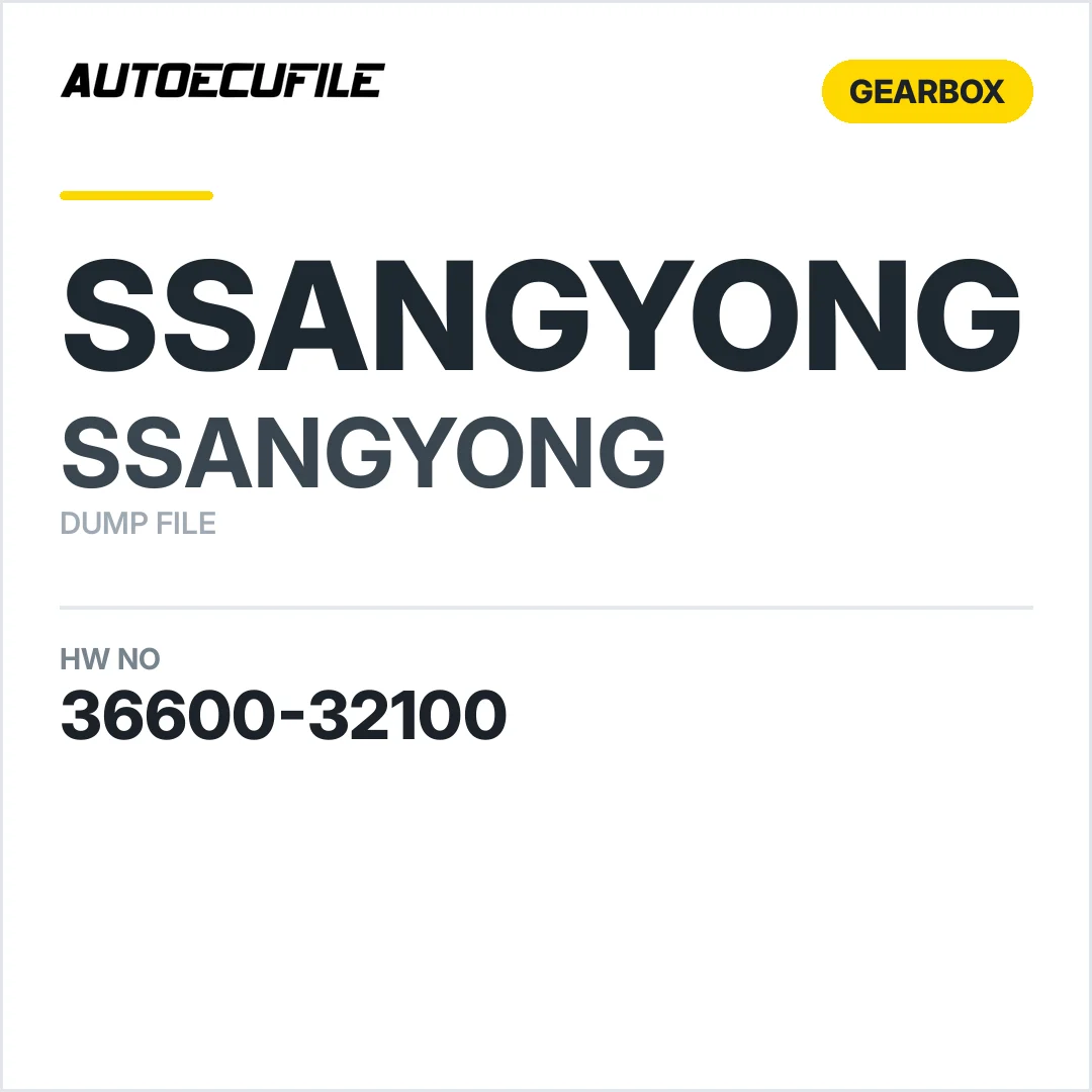 SSANGYONG GEARBOX 36600-32100 DUMP