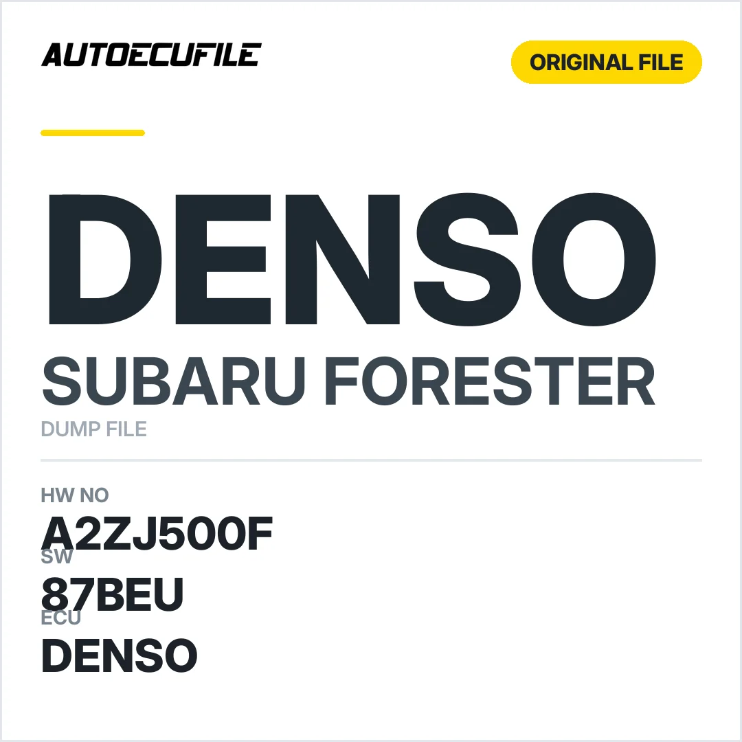 SUBARU FORESTER DENSO 112200-5380 A2ZJ500F 87BEU DUMP