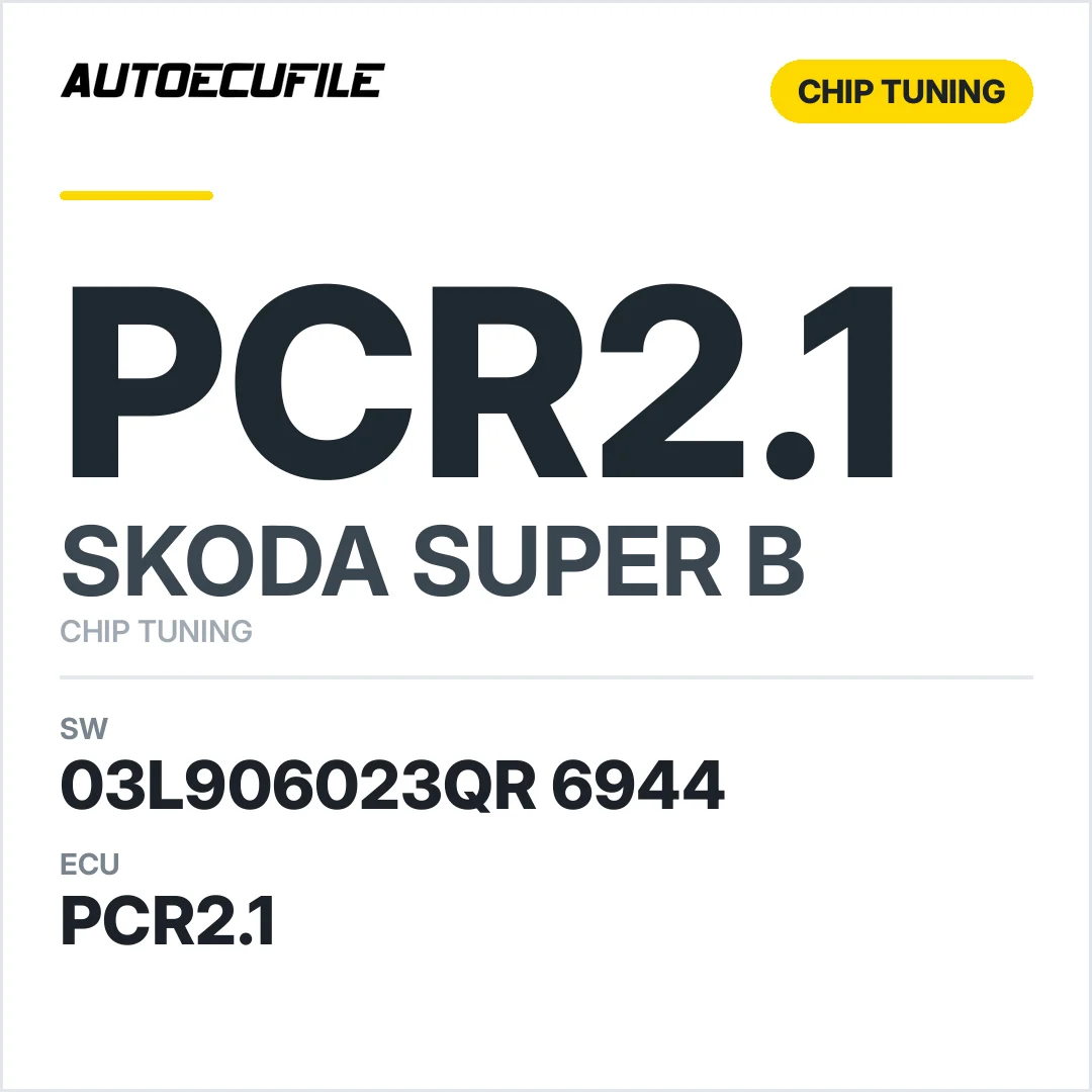 SKODA SUPER B PCR2.1 03L906023QR 6944 STAGE1 TUNED VMAX