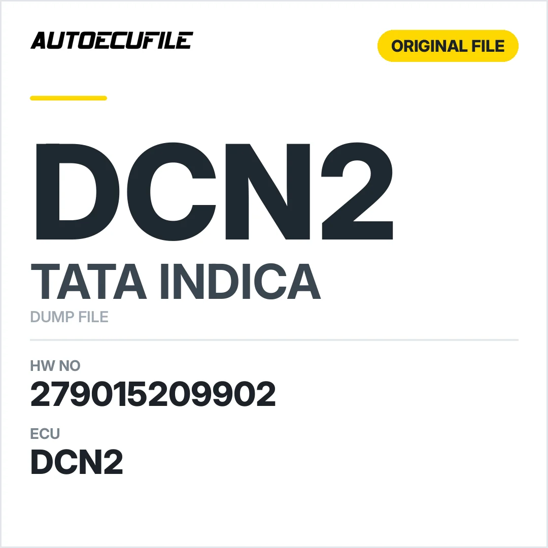 TATA INDICA DCN2 81144A 279015209902 DUMP