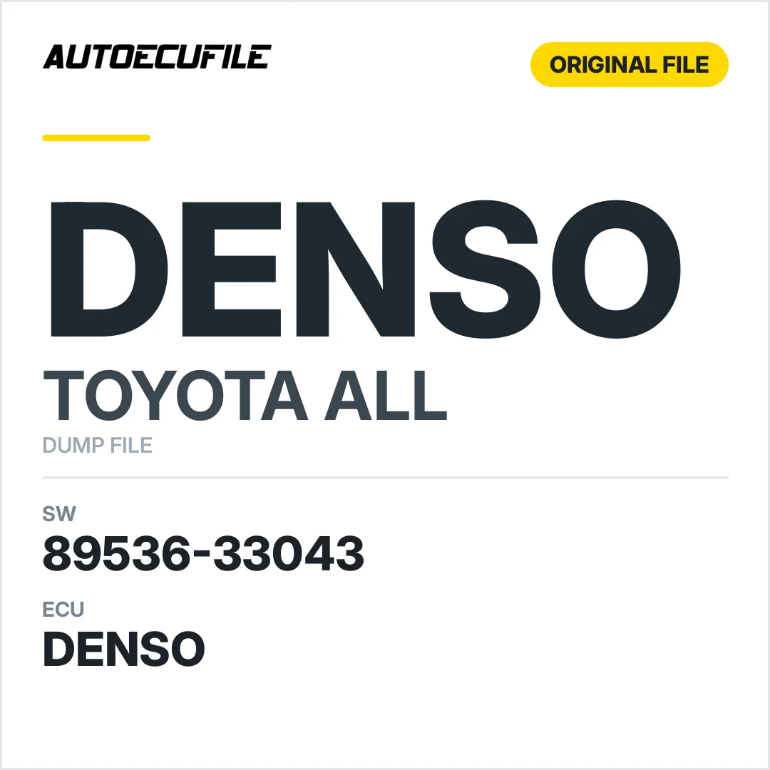 TOYOTA ALL DENSO 89536-33043 DUMP